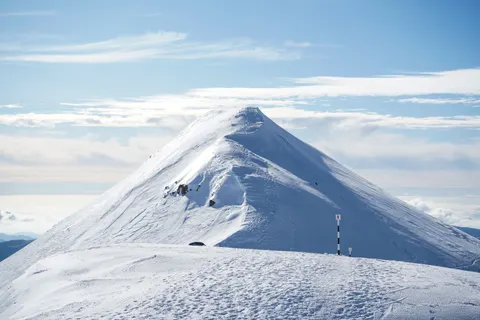 Snowy Mountain Peak 4K Wallpaper · mountains · 3840×2560