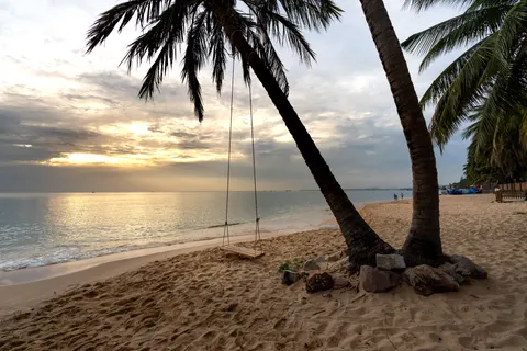 Tapeta Tropikalny Zachód Słońca 4K · tropical · 3840×2561