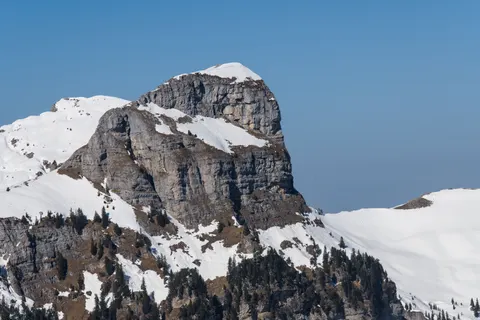 Snowy Mountain Peak 4K Wallpaper · mountains · 3840×2558