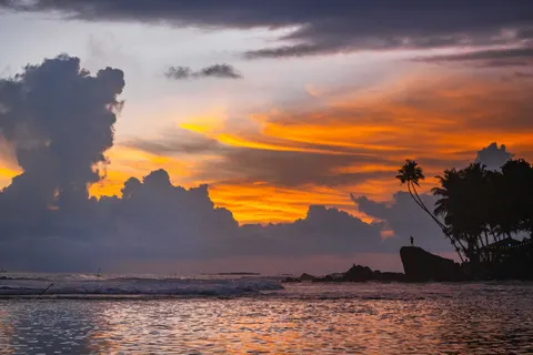 उष्णकटिबंधीय सूर्यास्त 4K वॉलपेपर · tropical · 3840×2560