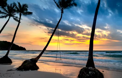 Sfondo Tramonto Tropicale 4K · tropical · 3840×2465