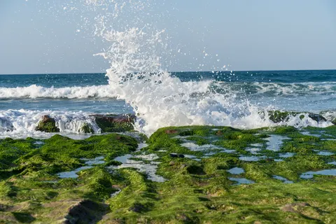 خلفية أمواج المحيط بدقة 4K · ocean · 3840×2560