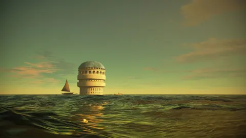 Fond d'écran Côte du phare 4K · ocean · 3840×2160