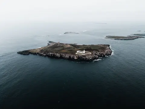 Insel aus der Luft 4K Hintergrundbild · ocean · 3840×2880