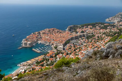 Fond d'écran Île vue aérienne 4K · ocean · 3840×2560