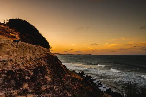 Sfondo Scogliera sull'Oceano 4K · ocean · 3840×2560
