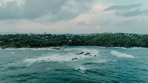 Insel aus der Luft 4K Hintergrundbild · ocean · 3840×2160