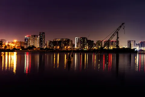 City Skyline at Night 4K Wallpaper · city · 3840×2560
