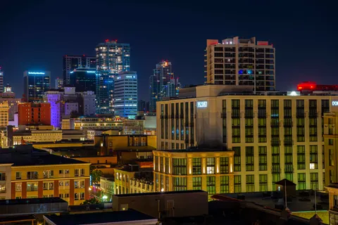 City Skyline at Night 4K Wallpaper · city · 3840×2563