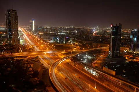 City Skyline at Night 4K Wallpaper · city · 3840×2555