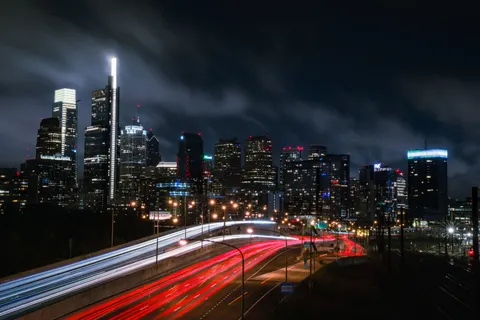 City Skyline at Night 4K Wallpaper · city · 3840×2561