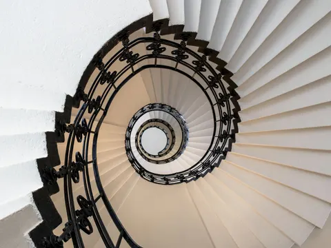 Tapeta Spiralne Schody 4K · architecture · 3840×2880