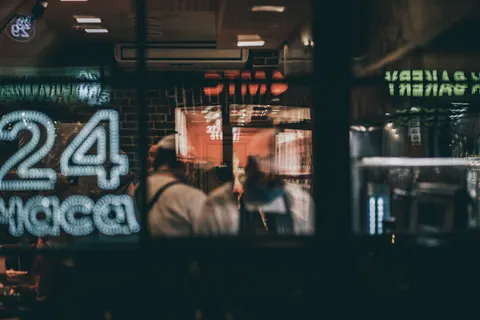 Neon City Street 4K Wallpaper · city · 3840×2560