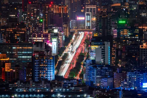 خلفية المدينة من الجو بدقة 4K · city · 3840×2561