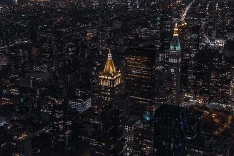 Обои Город с высоты 4K · city · 3840×2563