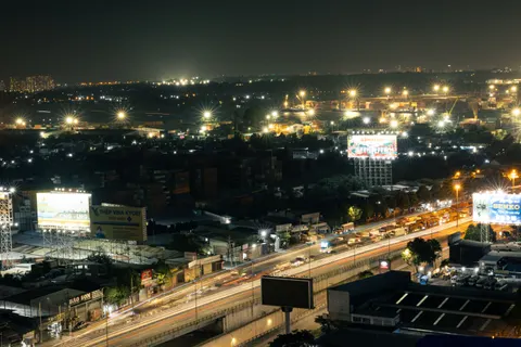 Fondo de pantalla Ciudad aérea 4K · city · 3840×2560