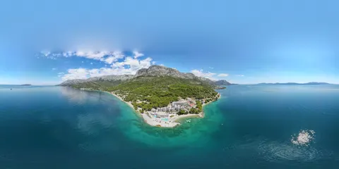 Insel aus der Luft 4K Hintergrundbild · ocean · 3840×1920