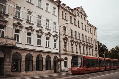 Old Town Street 4K Wallpaper · architecture · 3840×2560