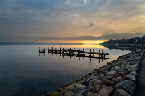 Wooden Pier 4K Wallpaper · ocean · 3840×2560