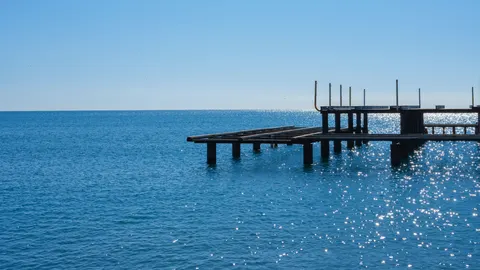 Sfondo Molo di Legno 4K · ocean · 3840×2160