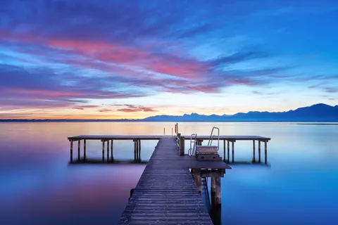 Ahşap İskele 4K Duvar Kağıdı · ocean · 3840×2560