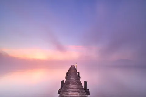 والپیپر اسکله چوبی با کیفیت 4K · ocean · 3840×2560