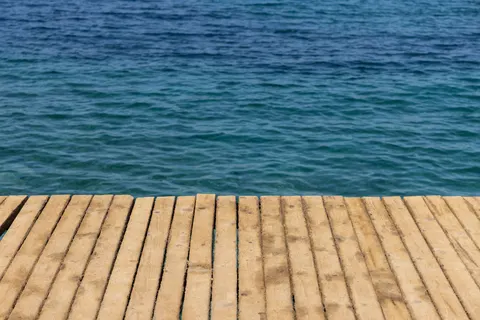 Sfondo Molo di Legno 4K · ocean · 3840×2561