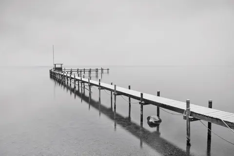 Wooden Pier 4K Wallpaper · ocean · 3840×2560