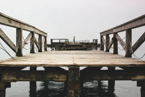 Fondo de pantalla Muelle de Madera 4K · ocean · 3840×2560