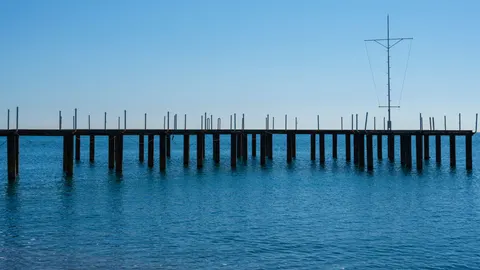 Sfondo Molo di Legno 4K · ocean · 3840×2160