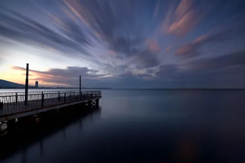 Fondo de pantalla Muelle en el Mar 4K · ocean · 3840×2562