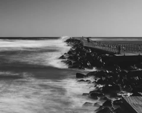 Havenhoofd 4K-achtergrond · ocean · 3840×3072