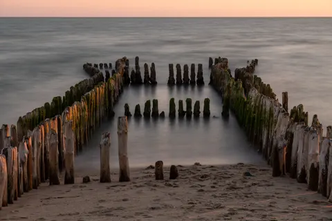 Fondo de pantalla Muelle en el Mar 4K · ocean · 3840×2560