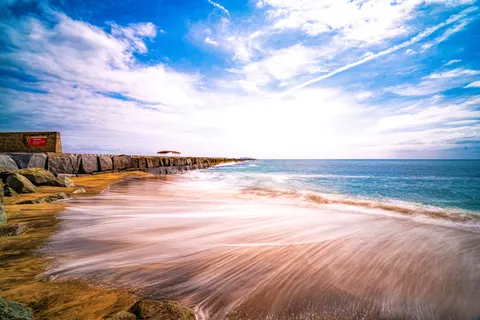 Fondo de pantalla Muelle en el Mar 4K · ocean · 3840×2561