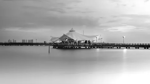 Havenhoofd 4K-achtergrond · ocean · 3840×2160