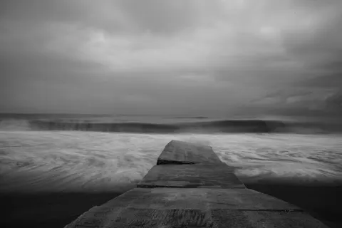Havenhoofd 4K-achtergrond · ocean · 3840×2561