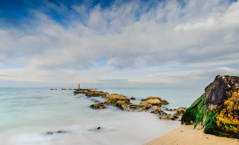 Fondo de pantalla Muelle en el Mar 4K · ocean · 3840×2329