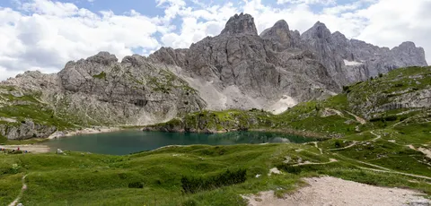 Dolomiten 4K Hintergrundbild · mountains · 3840×1843
