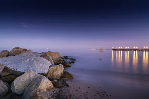 Sfondo Molo sul Mare 4K · ocean · 3840×2563