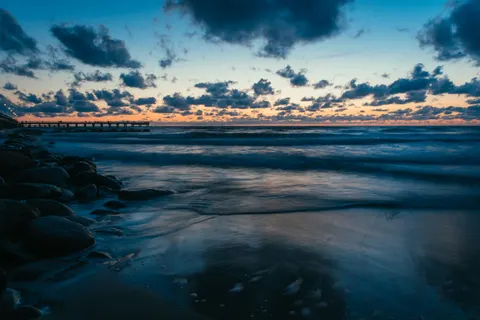 Havenhoofd 4K-achtergrond · ocean · 3840×2560