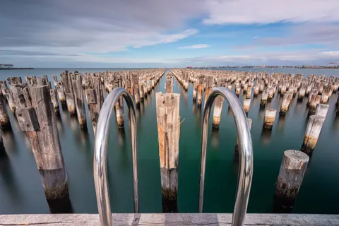Fondo de pantalla Muelle en el Mar 4K · ocean · 3840×2563