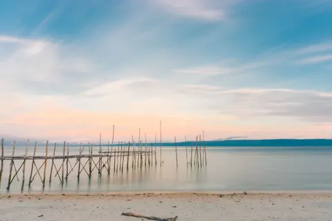 Fondo de pantalla Muelle en el Mar 4K · ocean · 3840×2560