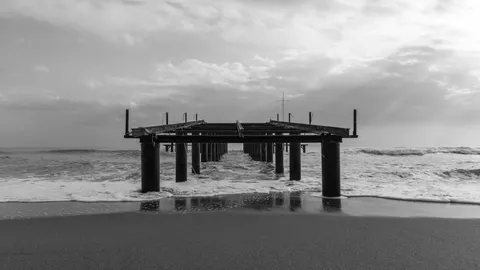 Havenhoofd 4K-achtergrond · ocean · 3840×2160