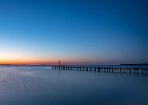 Fondo de pantalla Muelle en el Mar 4K · ocean · 3840×2732