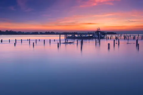 Havenhoofd 4K-achtergrond · ocean · 3840×2560