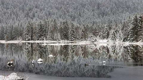 Bergsee 4K Hintergrundbild · mountains · 3840×2154