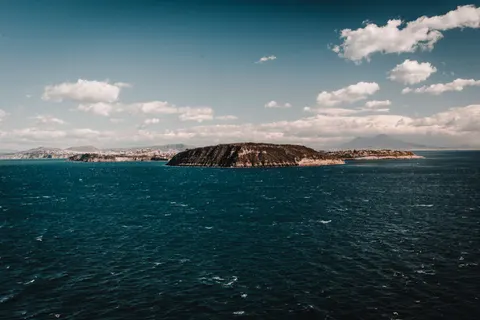 Fond d'écran Île vue aérienne 4K · ocean · 3840×2563
