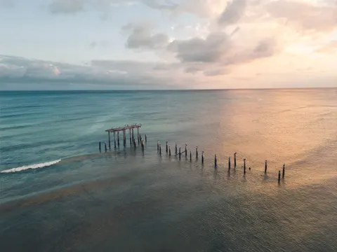 Papel de parede Ilha aérea 4K · ocean · 3840×2880