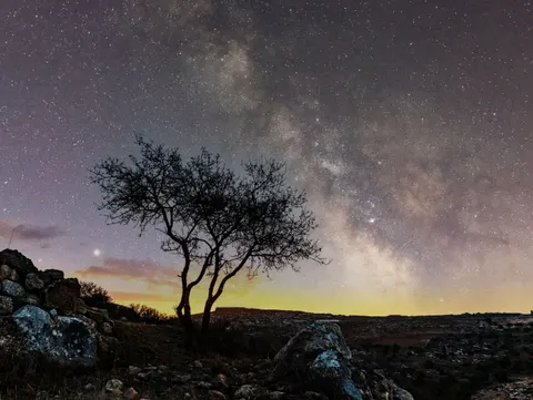 Galaxy Night Sky 4K Wallpaper · space · 3840×2889