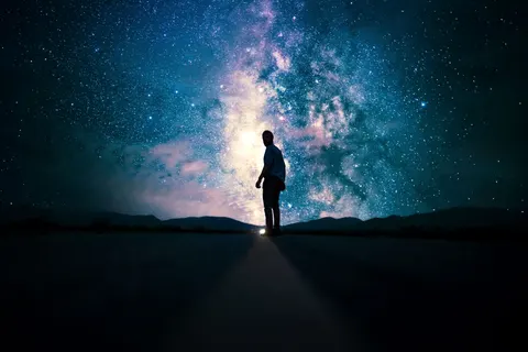 Galaxy Night Sky 4K Wallpaper · space · 3840×2561